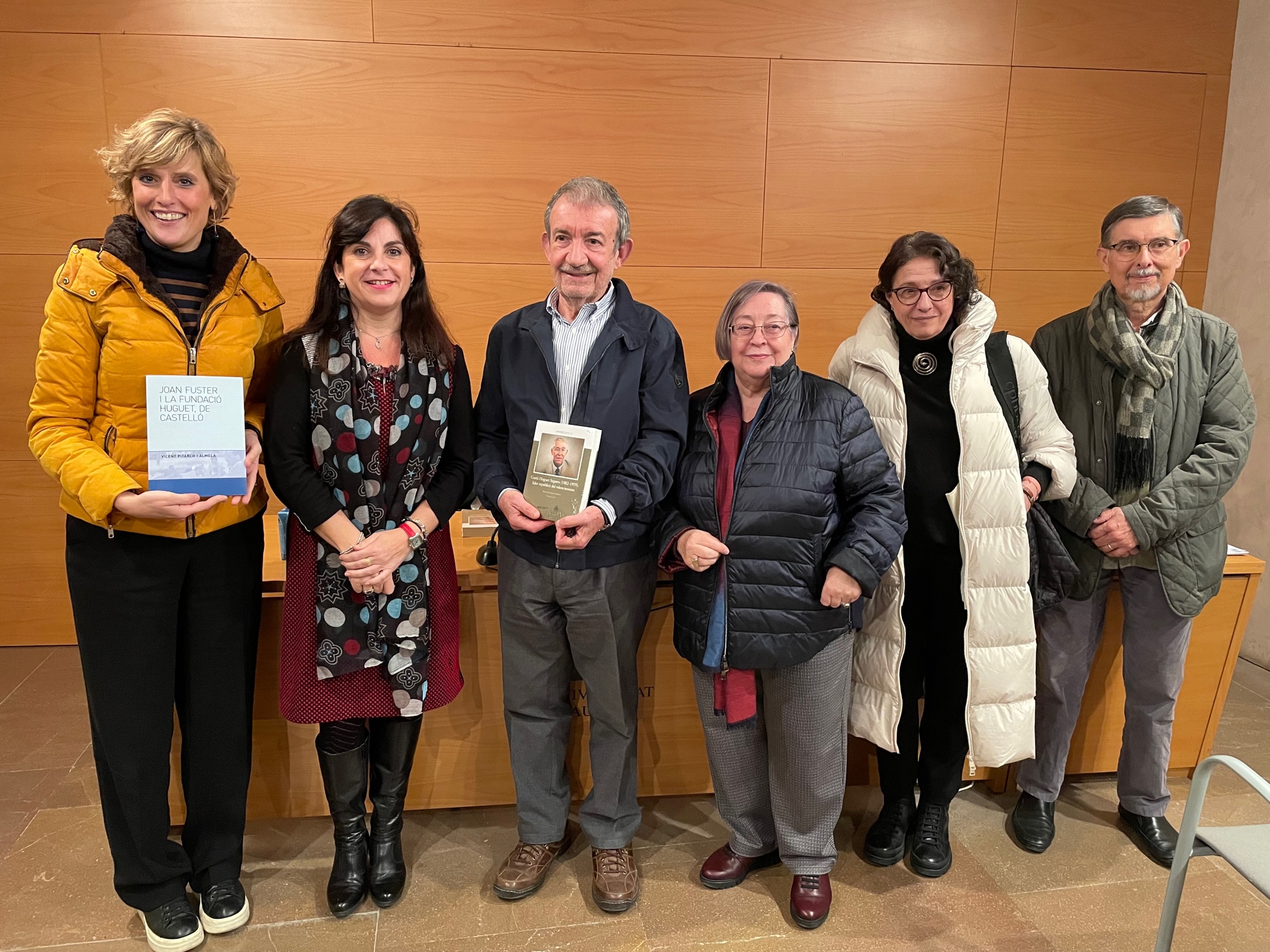 Concejalía y UJI presentan los libros 'Joan Fuster i la Fundació Huguet' y 'Gaetà Huguet Segarra, líder republicà del valencianisme', de Vicent Pitarch
