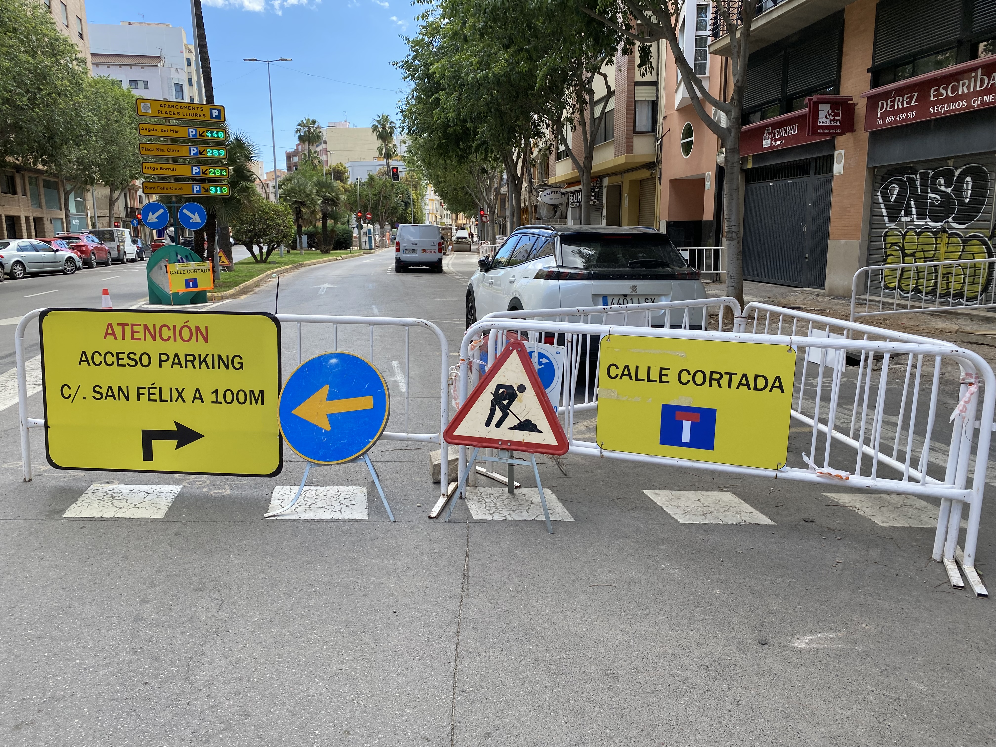 L'Ajuntament de Castelló enganya la ciutadania en incomplir els terminis en les obres del Raval Sant Félix