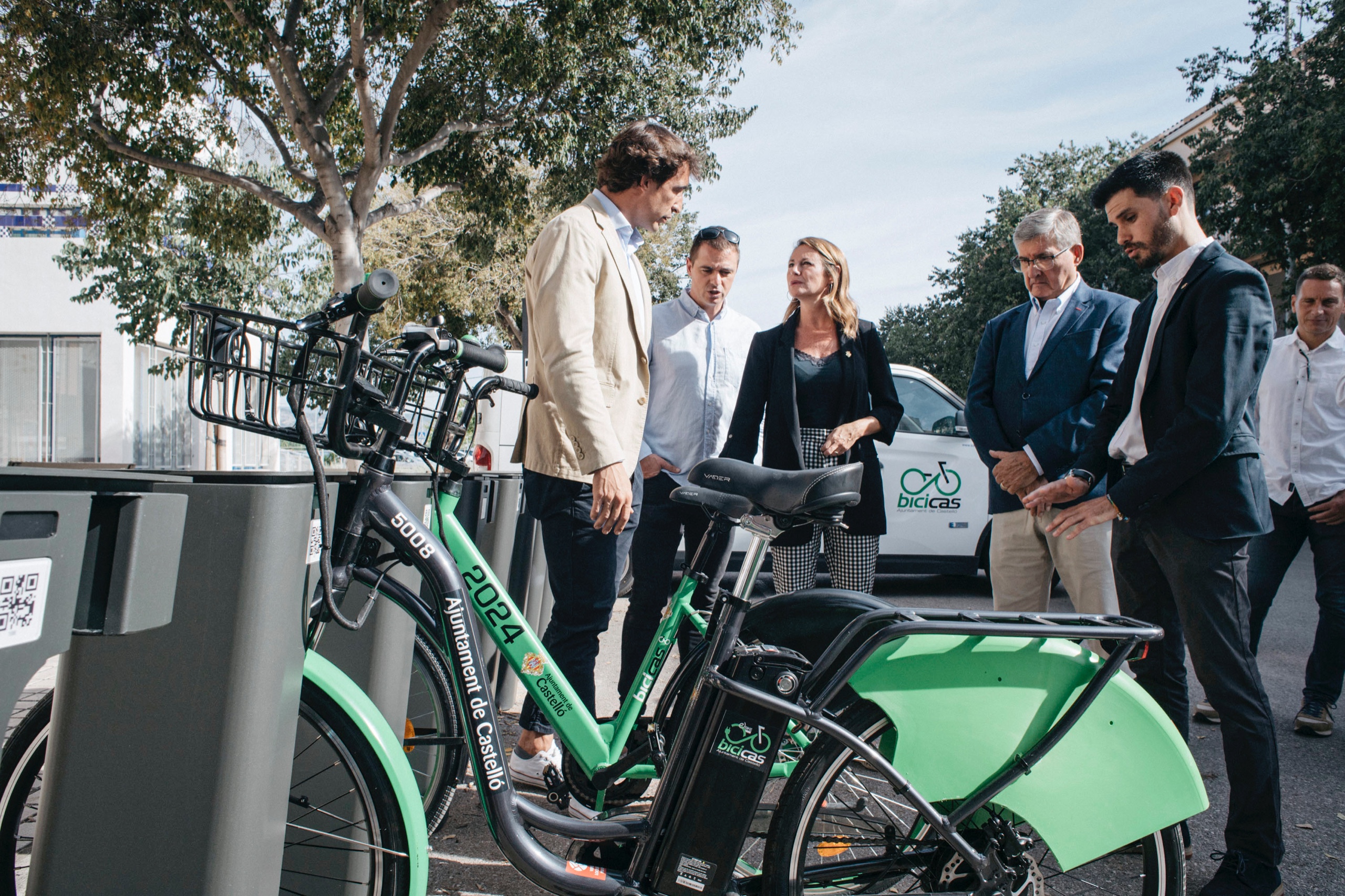 Begoña Carrasco presenta la renovació del servei del Bicicas que instal·larà 60 bases modulars i posarà al carrer 500 noves bicicletes abans de finalitzar l'any