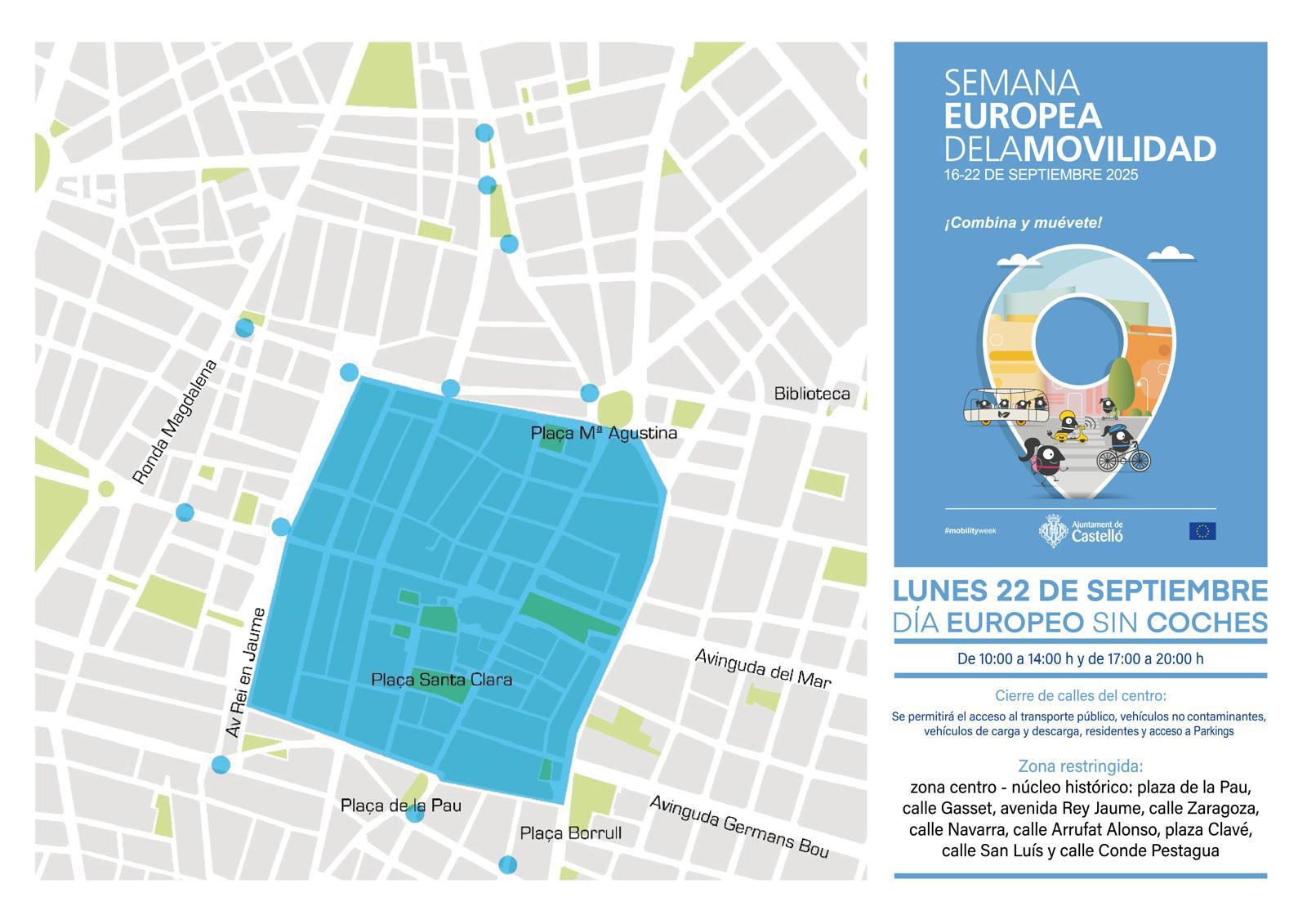 Castellón celebra el Día Europeo sin Coches en su apuesta por el fomento de una movilidad más sostenible